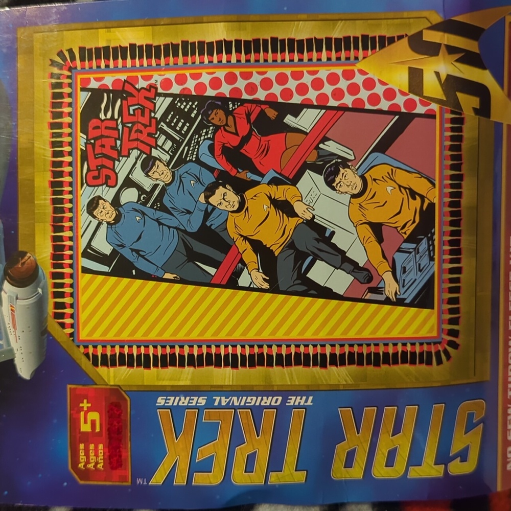 Star Trek Bridge No Sew Throw Fleece Kit Blanket, NOS